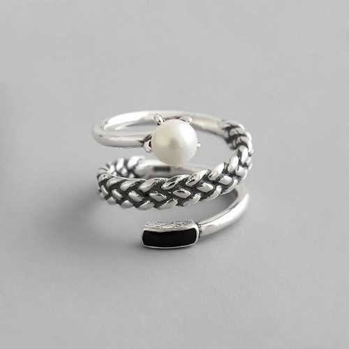 Silver Ring with Pearl