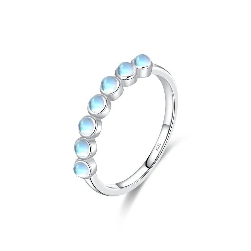 Ring with Moonstone Crystal