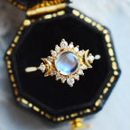 Ring with Moonstone Rhinestone