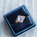 Ring with Moonstone Rhinestone
