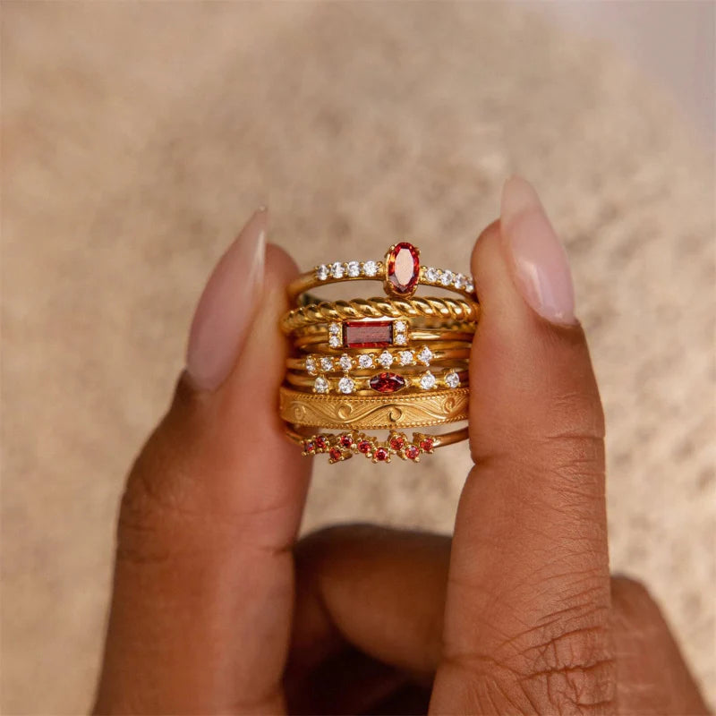 Ring with Zircon Birthstone