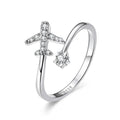 Real Sterling Silver Plane Ring for Women silver