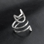 Cat Ring Silver Band