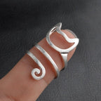 Cat Ring Silver Band