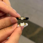 Cat Stone Band Ring