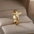 Christian Jesus Band Ring for Women