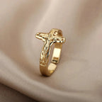 Christian Jesus Band Ring for Women
