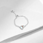 Moonstone Fertility Band Ring for Women