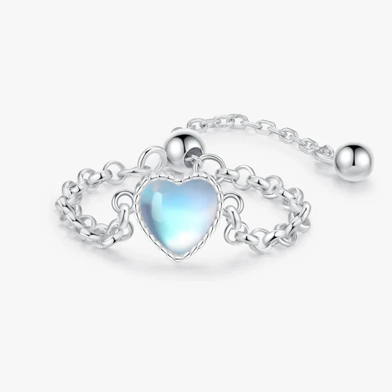 Moonstone Fertility Band Ring for Women