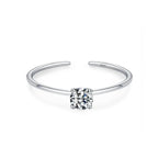 Colored Zircon Birthstone Band Ring