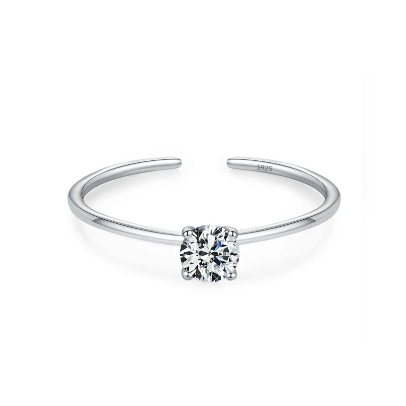 Colored Zircon Birthstone Band Ring