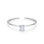 Colored Zircon Birthstone Band Ring