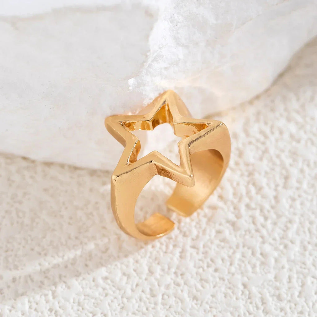 Star Ring for Women gold