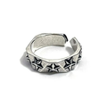Engraved Star Band Ring