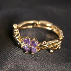 Fine Flower Zircon Ring