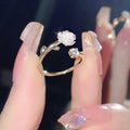 Tulip Flower Zircon Ring