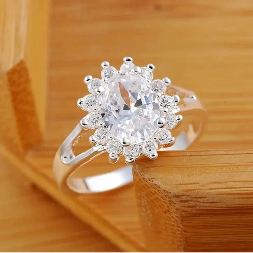 Crystal Flower Ring
