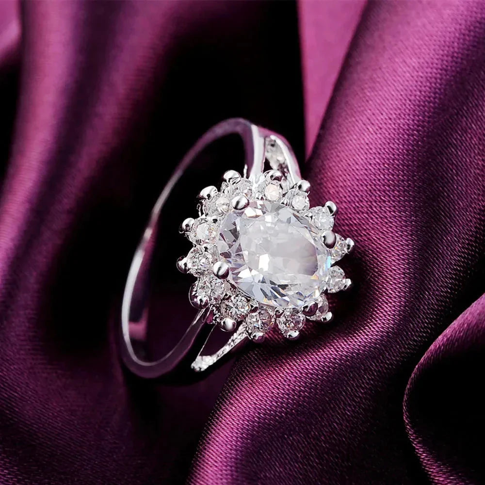 Crystal Flower Ring