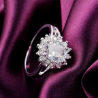 Crystal Flower Ring