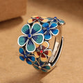 Colored Flowers Ring