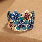 Colored Flowers Ring