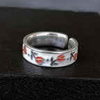 Tulip Flower Band Ring