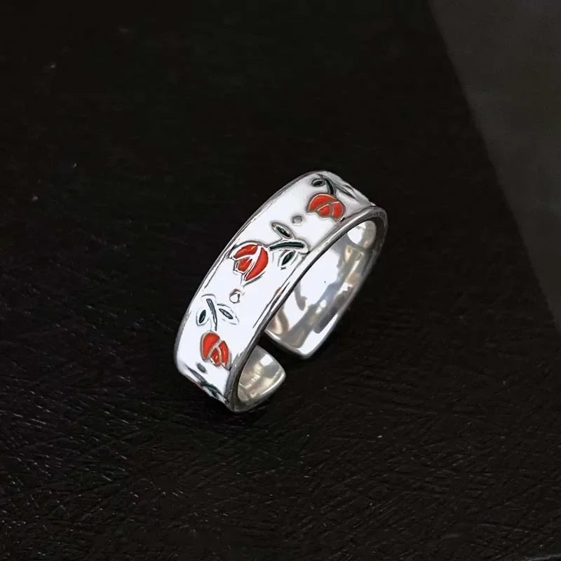 Tulip Flower Band Ring