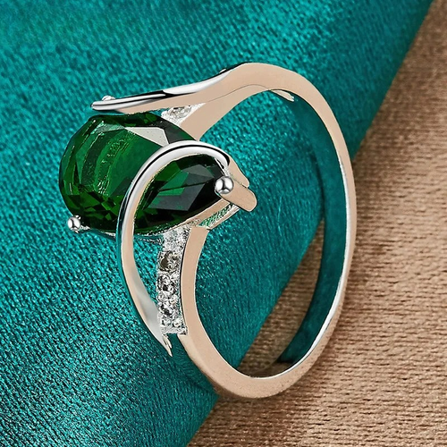 Water Drop Zircon Band Ring