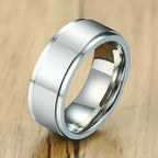 Men's Spinner Anti-Stress Ring silver