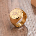 Gold Metatron’s Cube Ring