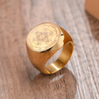 Gold Metatron’s Cube Ring