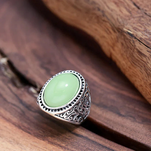 Ethnic Oval Band Ring