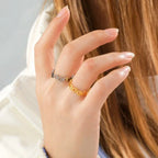 Gold and Silver Claw Band Ring