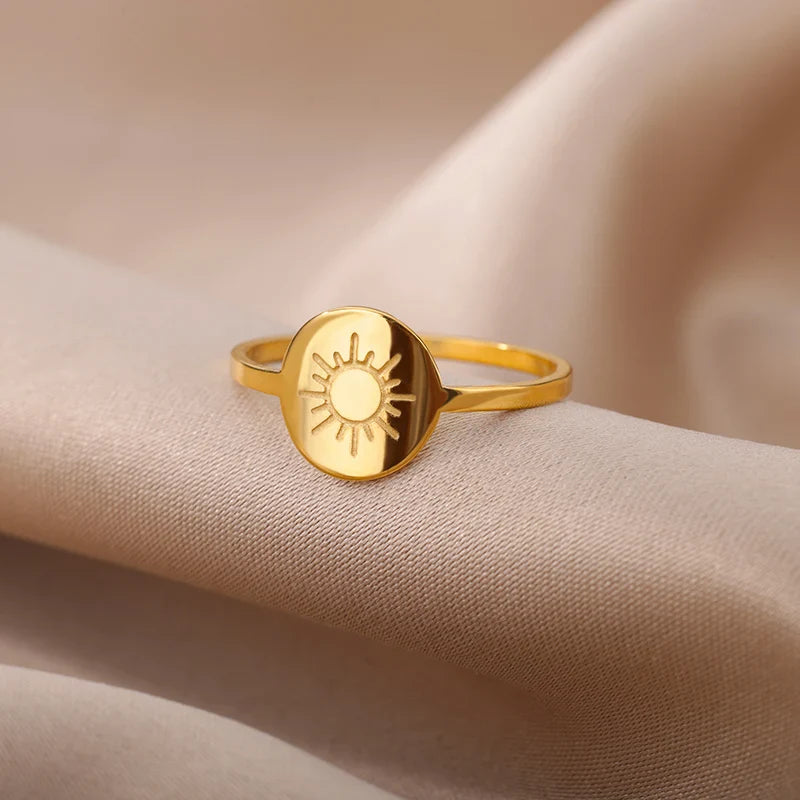 Sun Ring for Women gold