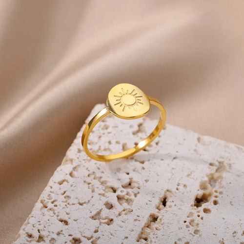 Sun Ring for Women gold