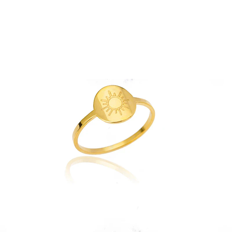 Sun Ring for Women gold