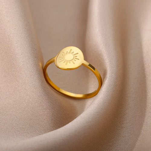 Sun Ring for Women gold