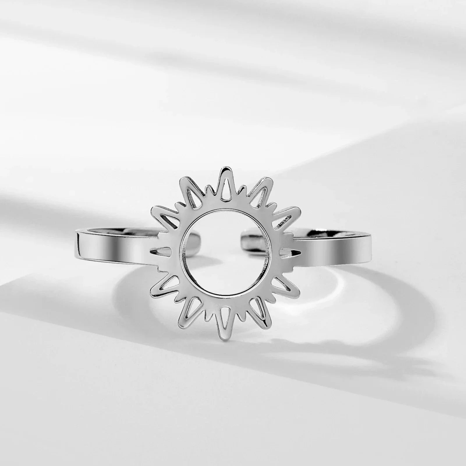 Sun Ring for Women silver