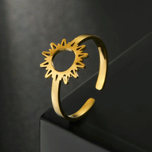 Sun Ring for Women gold