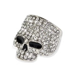 Rhinestone Skull Head Ring