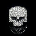 Rhinestone Skull Head Ring