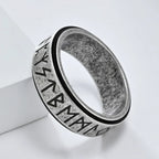Viking Men's Anti-Stress Spinning Band Ring grey