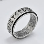 Viking Men's Anti-Stress Spinning Band Ring grey