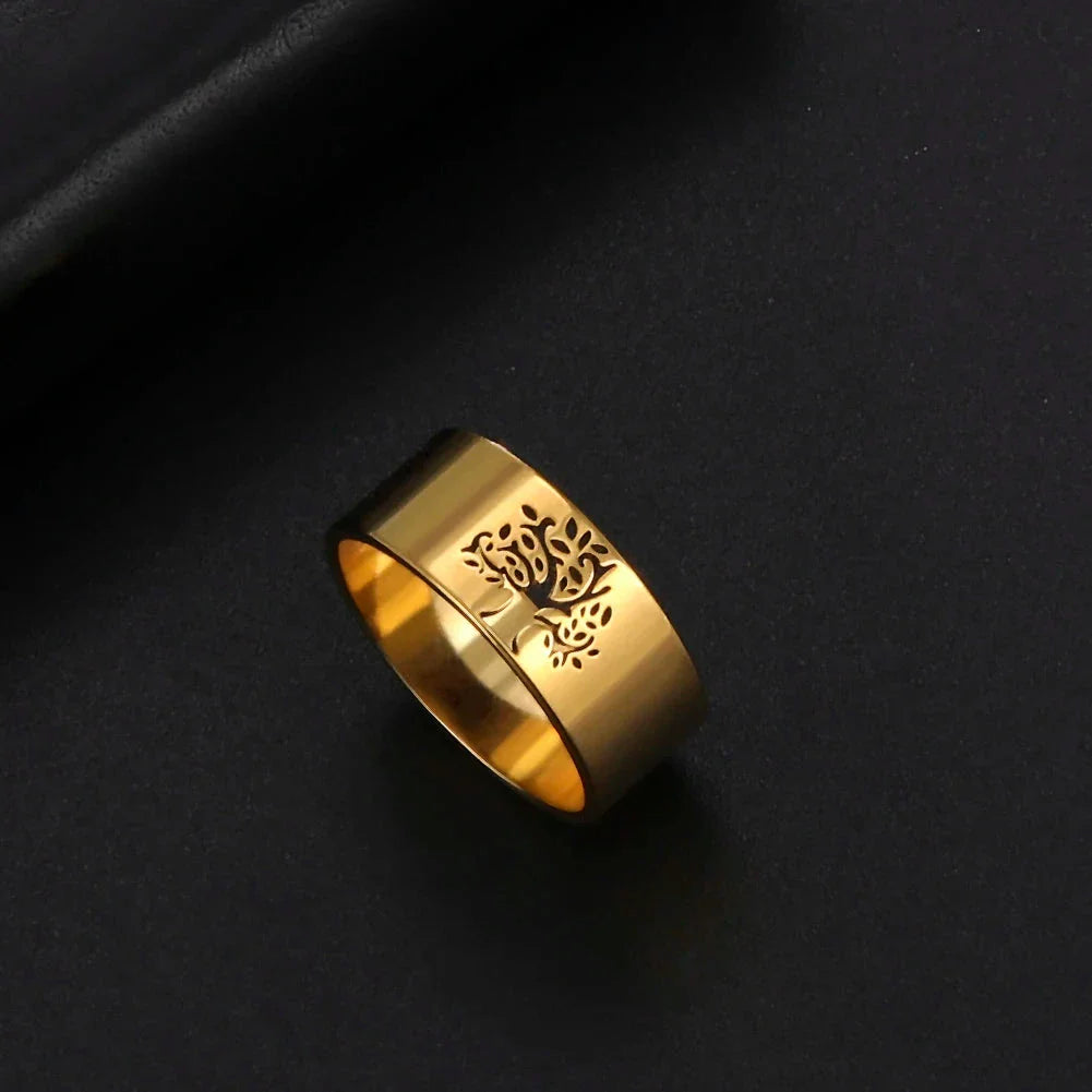Tree of Life Eternity Ring Gold