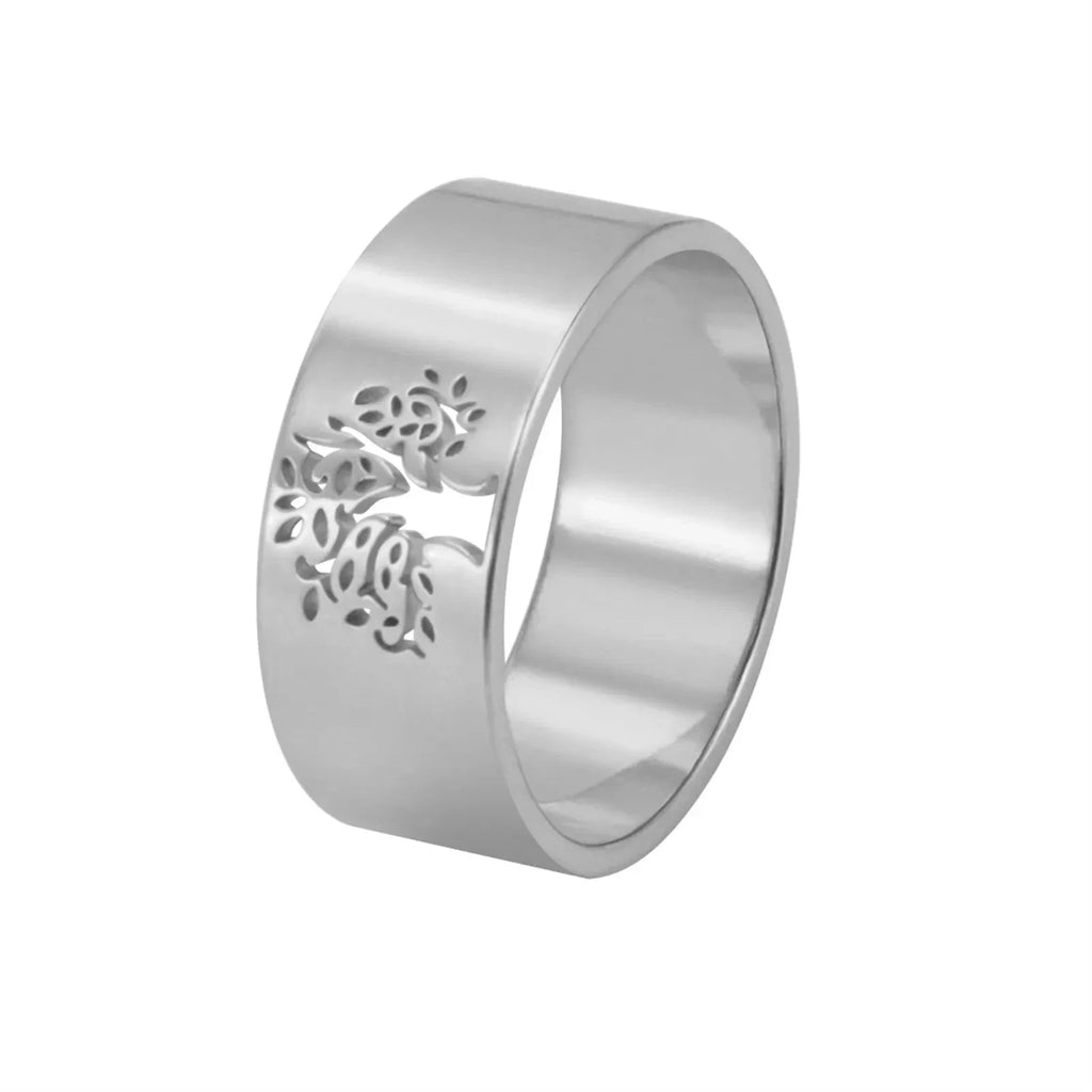 Tree of Life Eternity Ring Silver