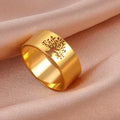 Tree of Life Eternity Ring Gold