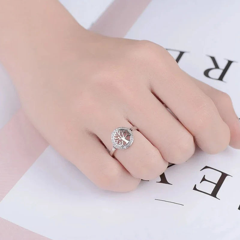 Women's Tree of Life Ring, Sterling Silver Ring