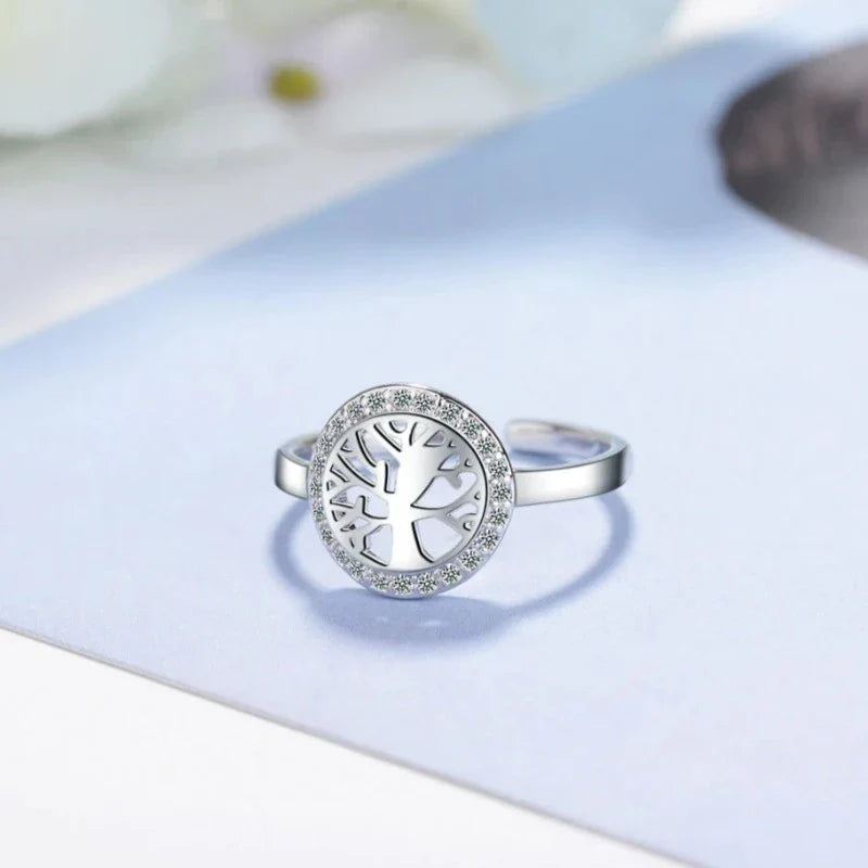 Women's Tree of Life Ring, Sterling Silver Ring