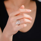 Women’s Tree of Life Ring Heart Signet Band Silver