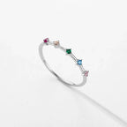 Women's rainbow ring